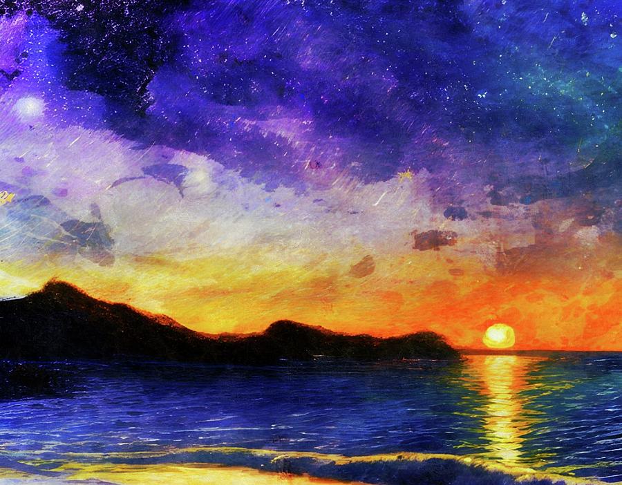 Into The Ocean  #1 Digital Art by Ally White