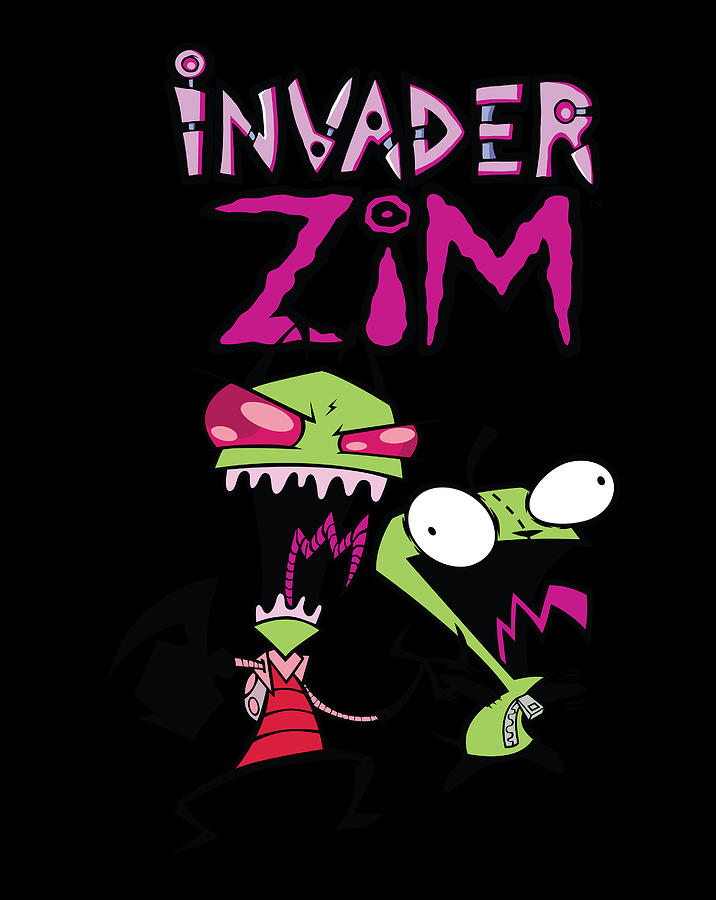 Invader Zim Laughing Gir Zim Digital Art By Xuan Tien Luong 