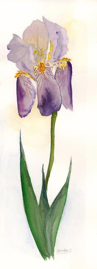 Iris #1 #2 Painting by Hiroko Stumpf