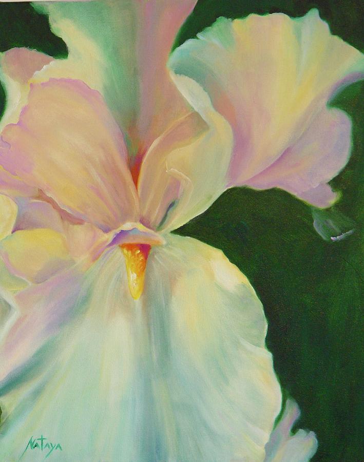 Iris Glorious #1 Painting by Nataya Crow