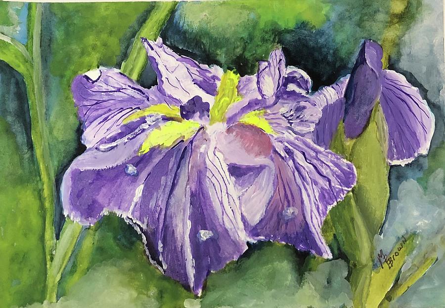 Iris Painting by Marty Brown - Fine Art America