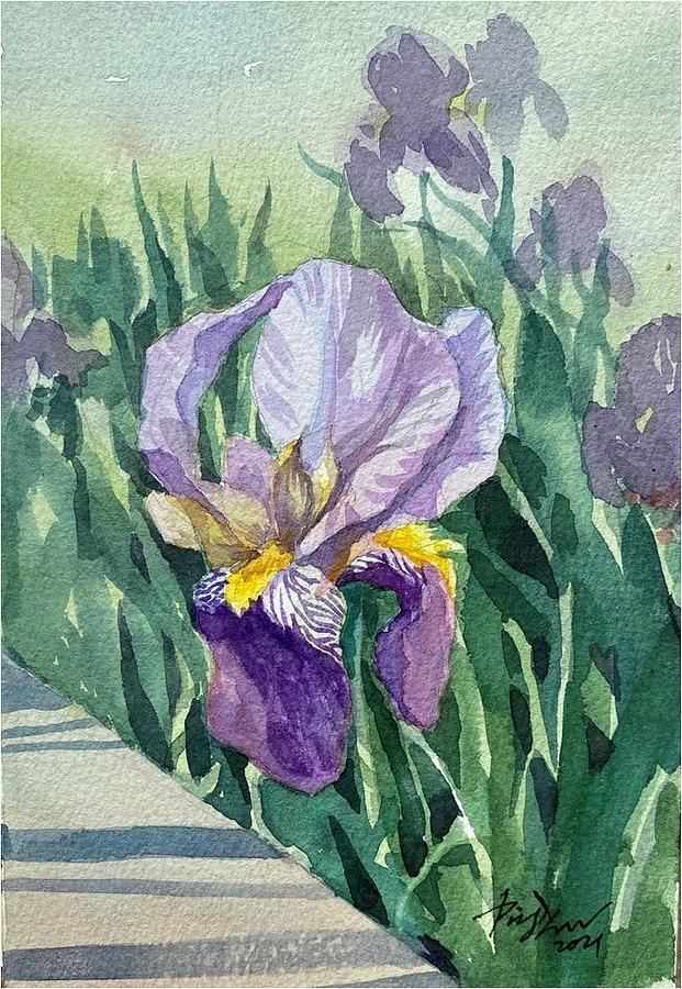 Iris Painting by Ping Yan - Fine Art America