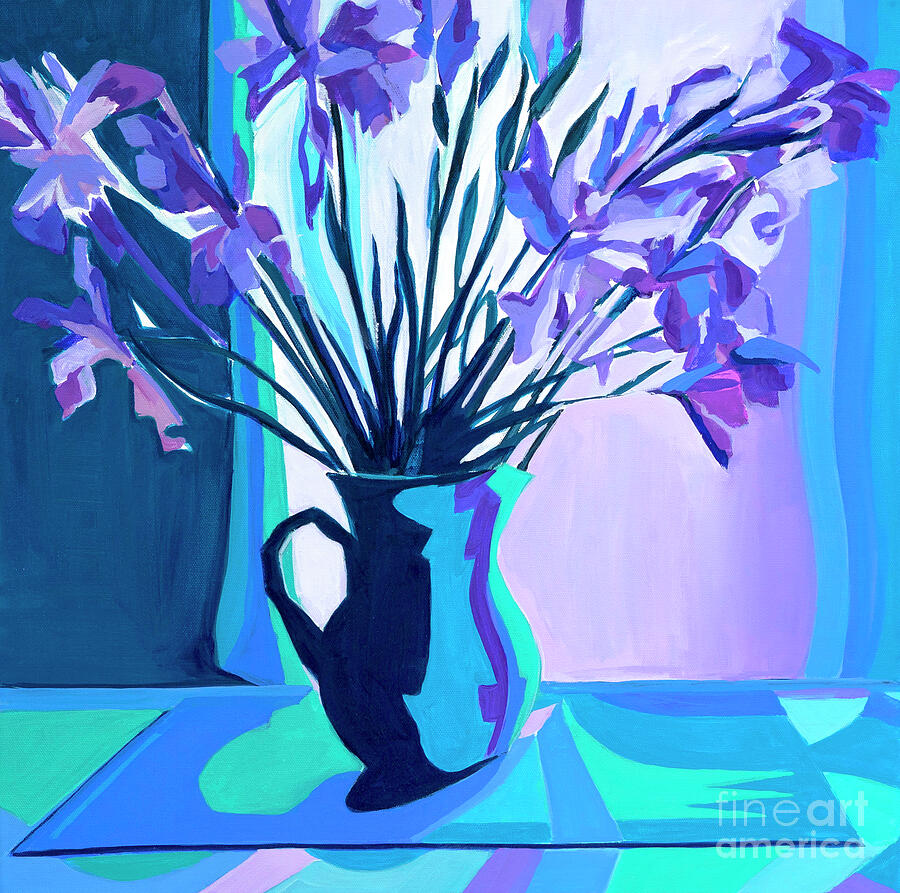 Irises Painting by Tanya Filichkin
