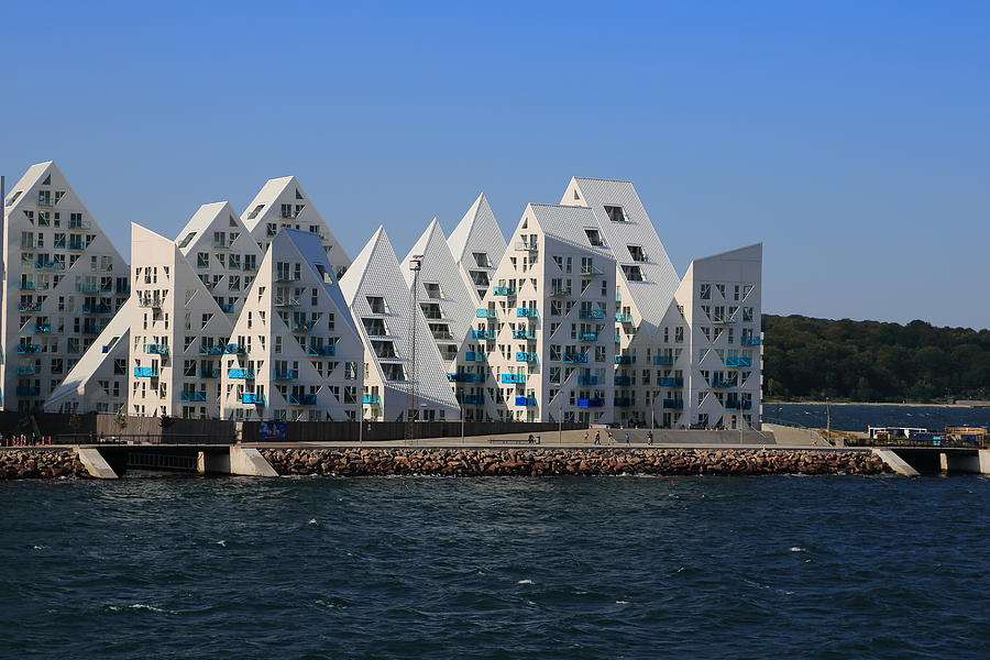Isbjerget residental modern Housing in Aarhus, Denmark #1 Photograph by Pejft