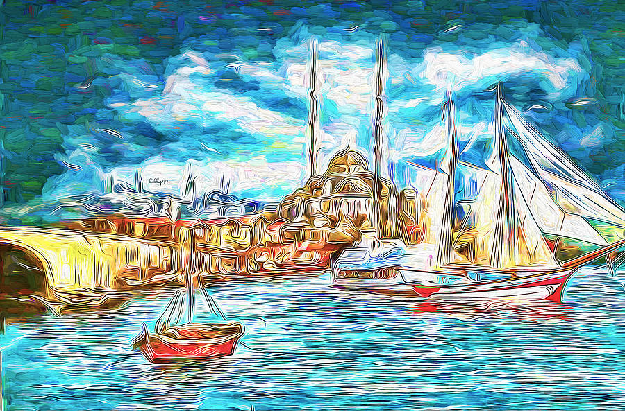 Istanbul 4 #1 Painting by Nenad Vasic
