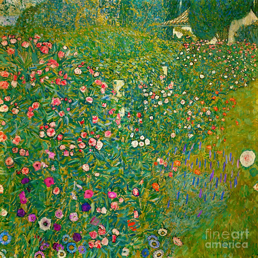 Klimt Landscape Painting - Italian Garden Landscape #4 by Gustav Klimt