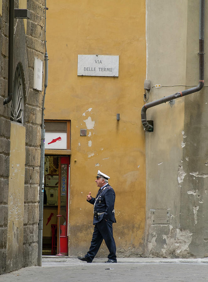 Italian police officer #1 Photograph by David L Moore
