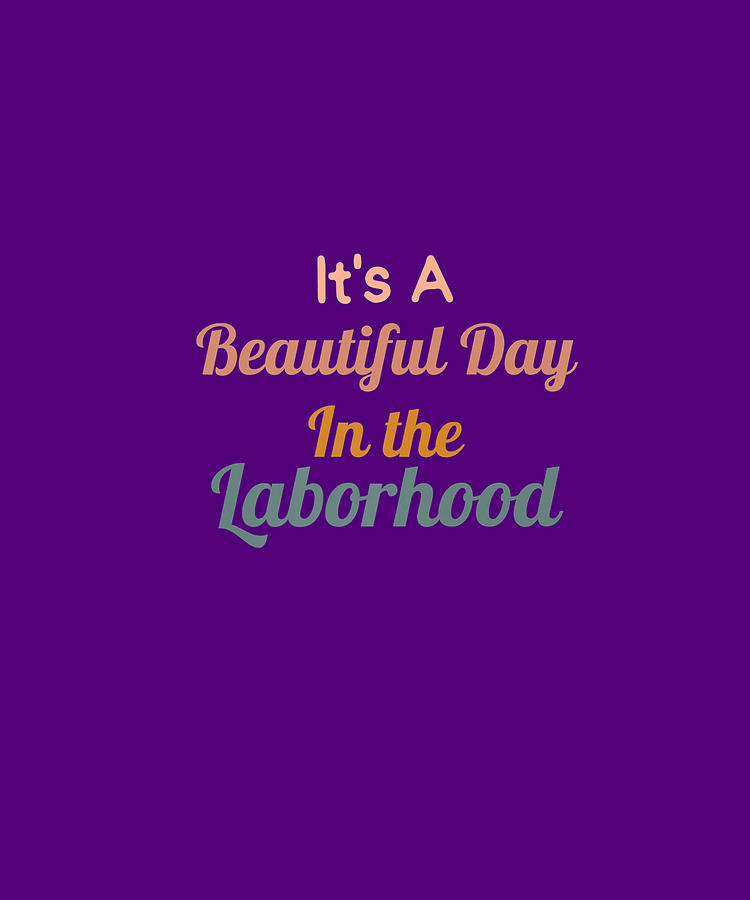 Its A Beautiful Day In The Laborhood Labor Delivery Retro Premium T