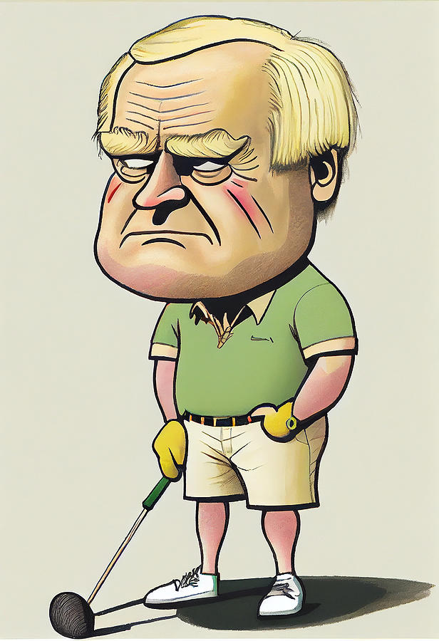 Jack Nicklaus Mixed Media - Jack Nicklaus Caricature #1 by Stephen Smith Galleries