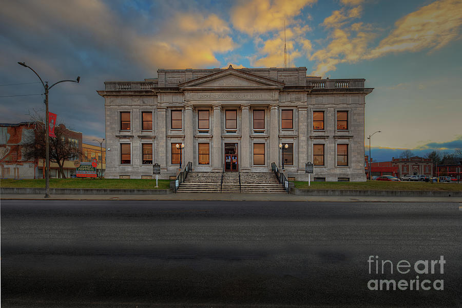 Hdr Photograph - Jackson Illinois County Courthouse by Larry Braun Hdr Photograph - Jackson Illinois County Courthouse by Larry Braun