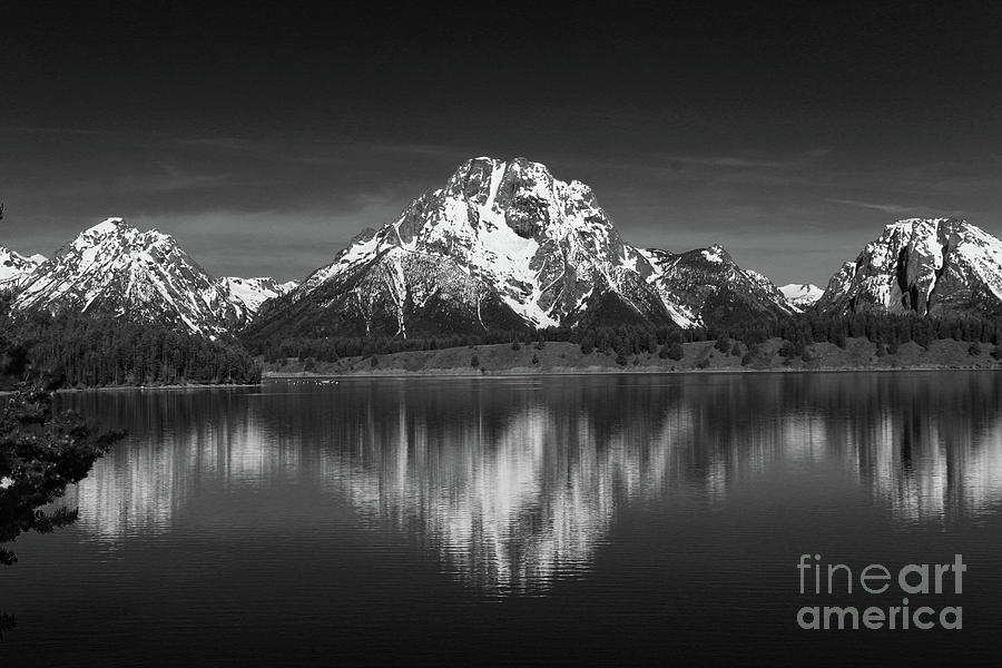 Jackson Lake With Grand Teton Reflection #1 Photograph by Christiane Schulze Art And Photography