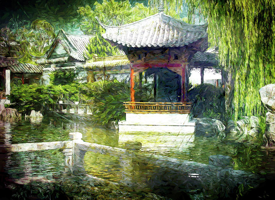 Jade Garden #1 Digital Art by Wayne Sherriff