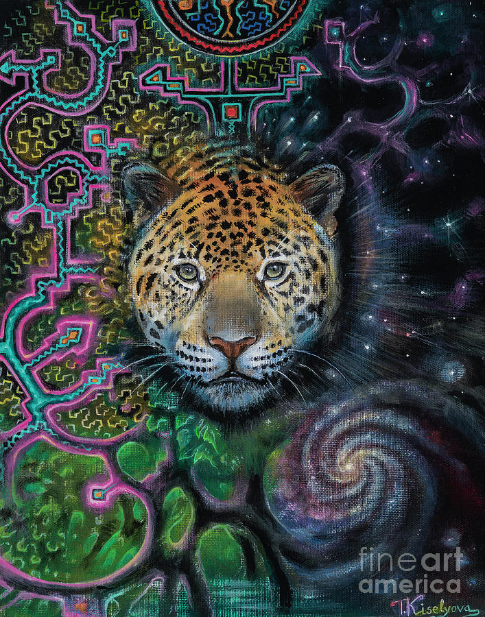 Jaguar Painting by Tatiana Kiselyova Jaguar Painting by Tatiana Kiselyova