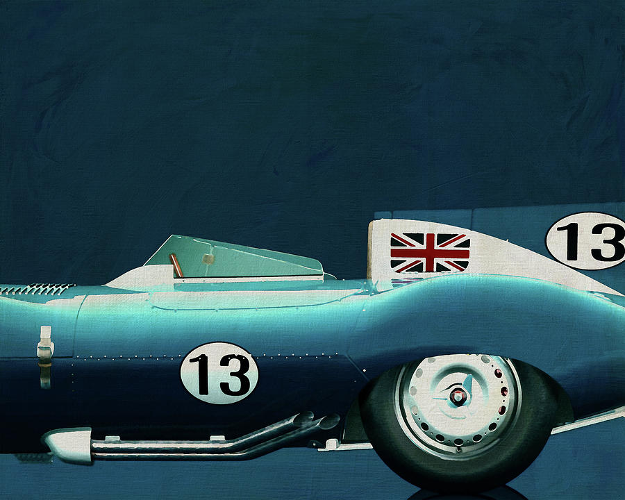 Jaguar Type D 1956 #1 Painting by Jan Keteleer