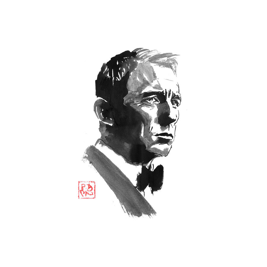 Daniel Craig Drawing - James Bond Daniel Craig #1 by Pechane Sumie