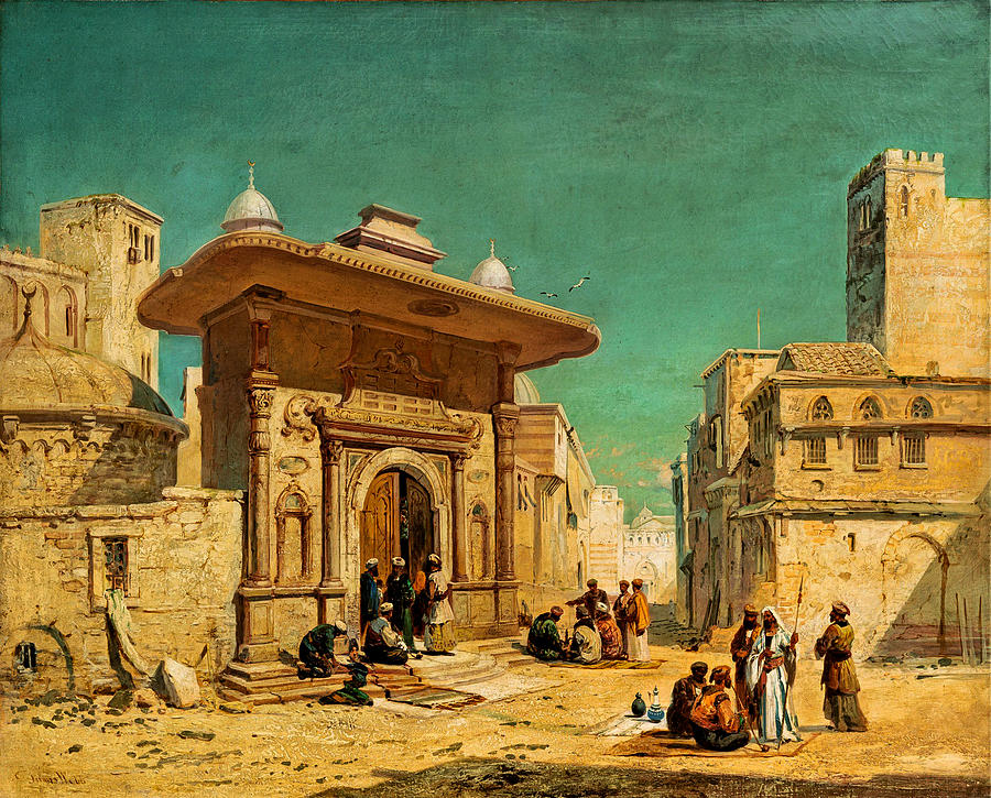 JAMES WEBB British 1825-1895 THE ST. SOPHIA GATE, CONSTANTINOPLE #1 Painting by Artistic Rifki