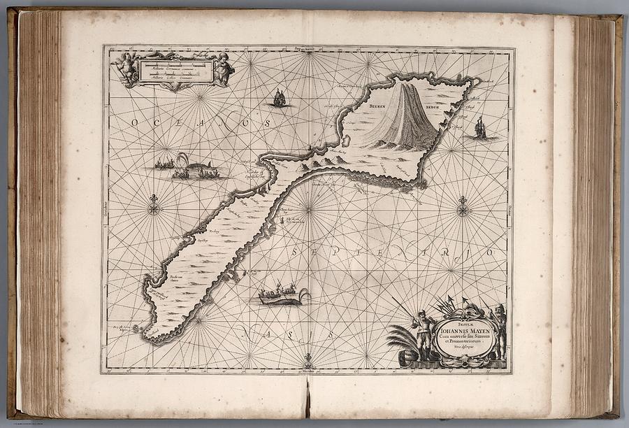 Jan Mayen map by Jansson 1650 Drawing by Jan Jansson - Fine Art America