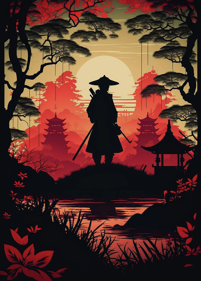 Japanese samurai Digital Art by Durro Art - Fine Art America