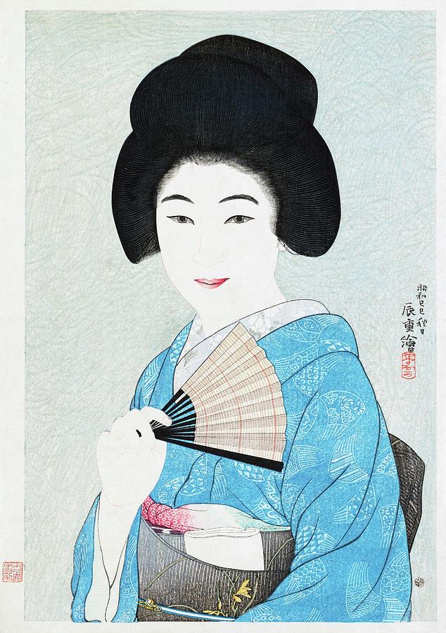 Japanese woman Mixed Media by Yamanaka Kodo - Fine Art America