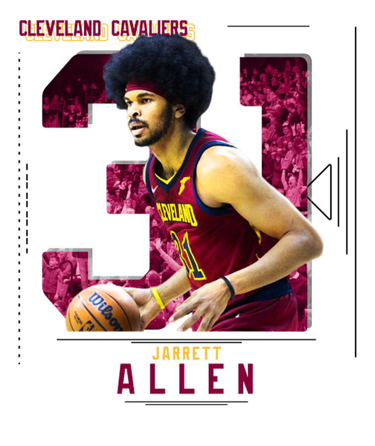 Jarrett Allen Basketball Digital Art by Kelvin Kent Fine Art America