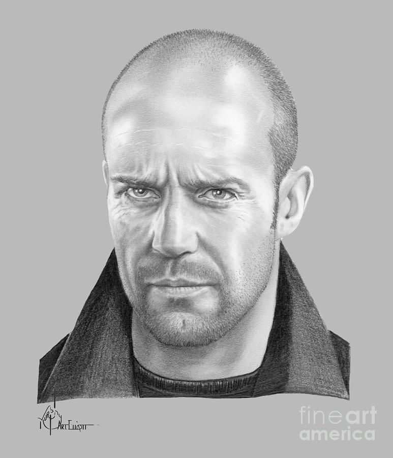 Jason Statham #1 Drawing by Murphy Elliott