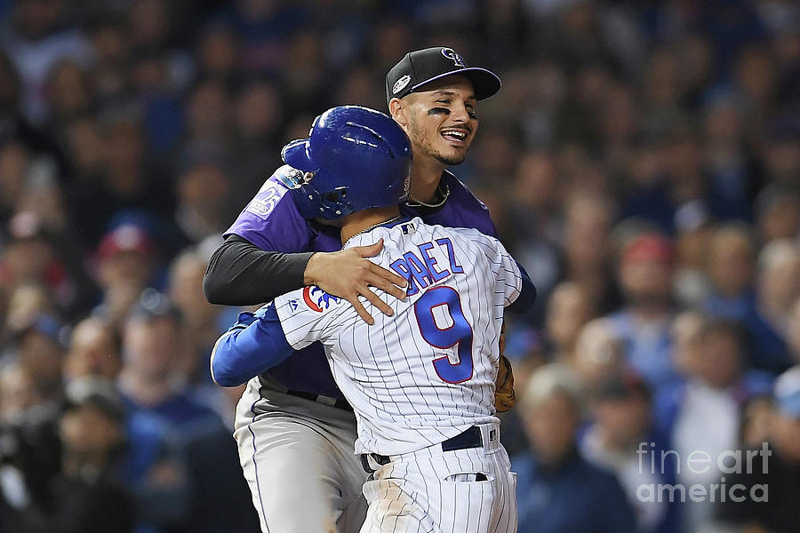 Javier Baez and Nolan Arenado Photograph by Stacy Revere Javier Baez and Nolan Arenado Photograph by Stacy Revere