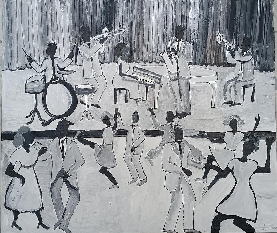 Jazz and Lindy Hop #2 Painting by Jennylynd James - Fine Art America