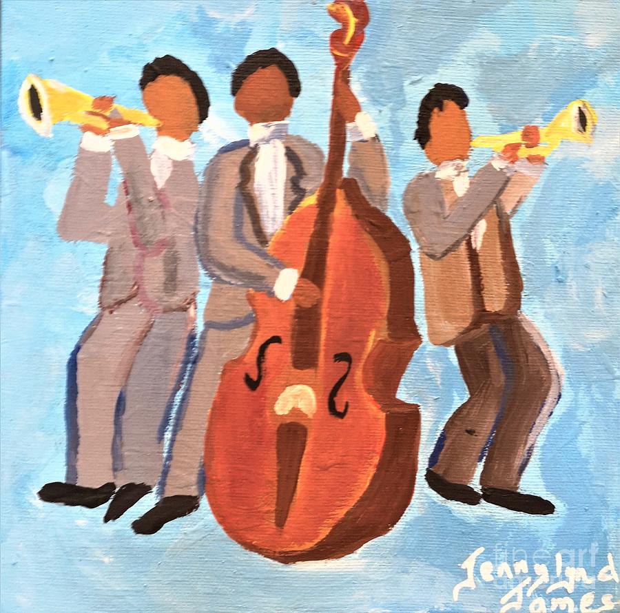 Jazz Boyz #1 Painting by Jennylynd James
