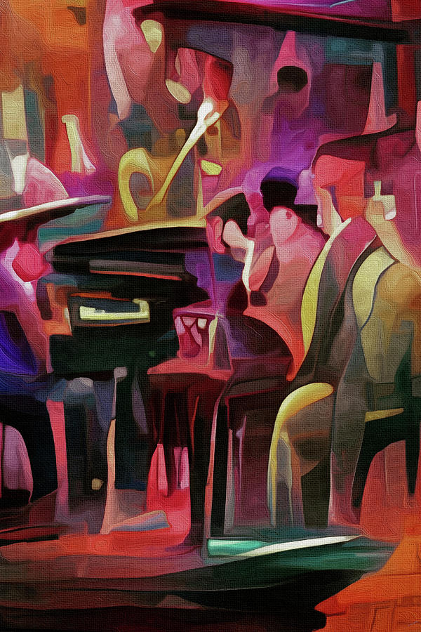 Jazz Club Digital Art by Michelle Hoffmann