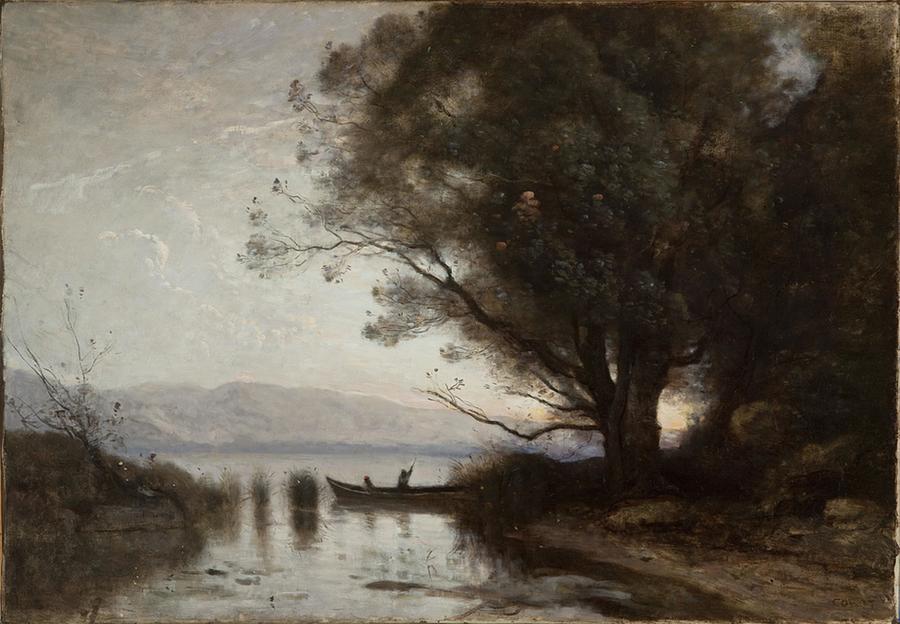 Jean-Baptiste-Camille Corot - Souvenir of Riva Painting by Les Classics ...