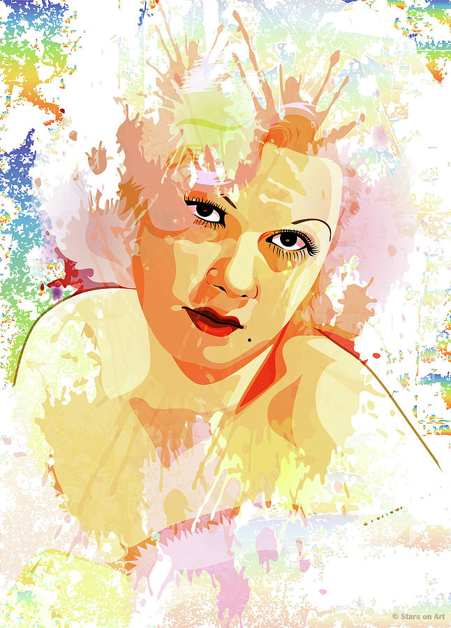 Jean Harlow #4 Painting by Movie World Posters