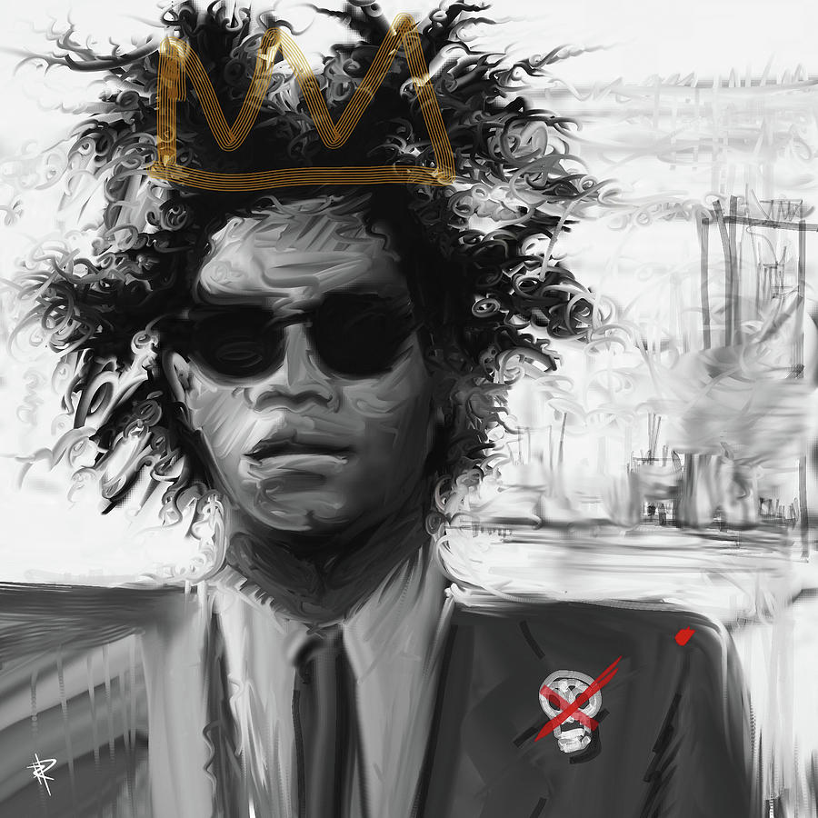 New York City Mixed Media - Jean Michel Basquiat #1 by Russell Pierce