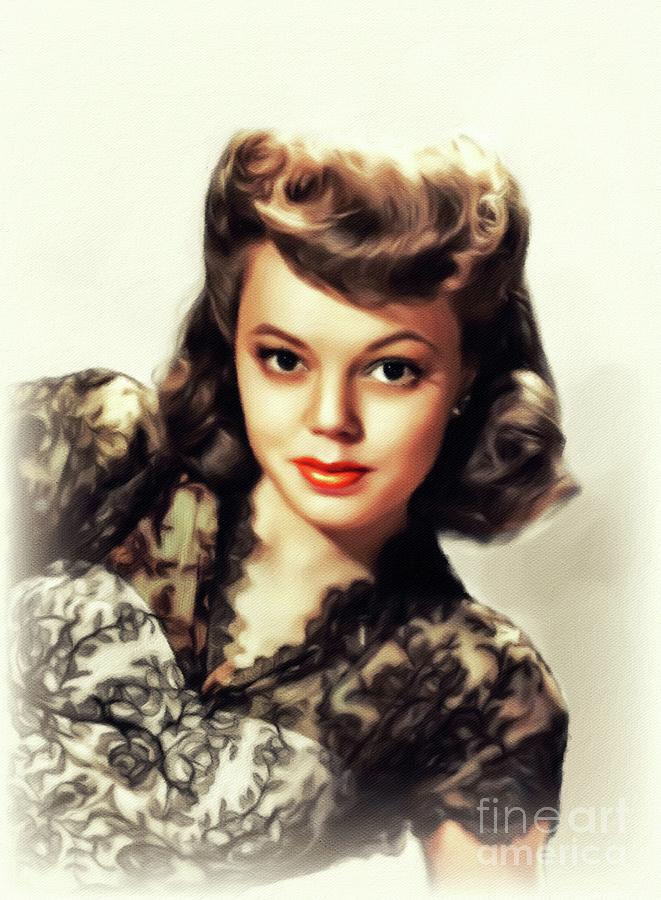 Jean Porter, Vintage Actress #1 Painting by Esoterica Art Agency