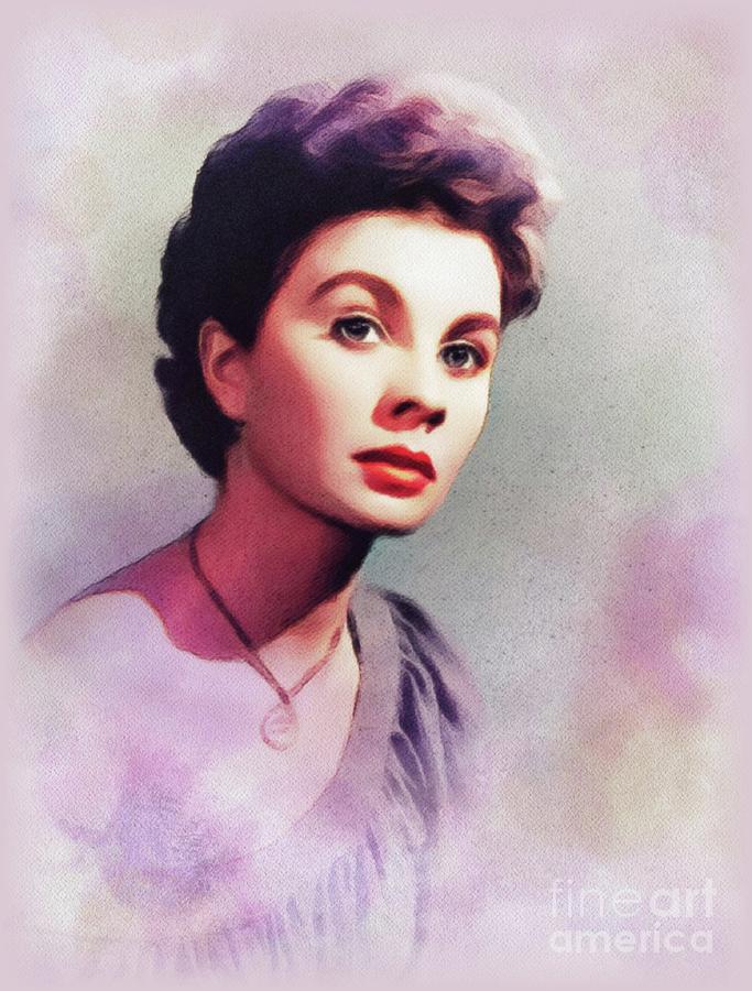 Jean Simmons, Movie Legend Painting