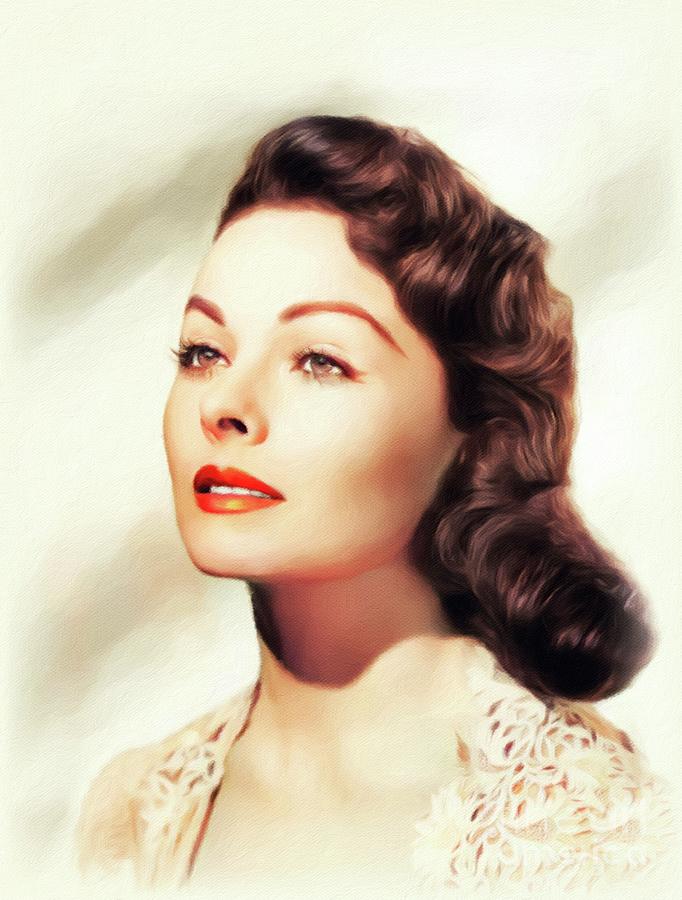 Jeanne Crain, Vintage Actress Painting by Esoterica Art Agency - Fine ...