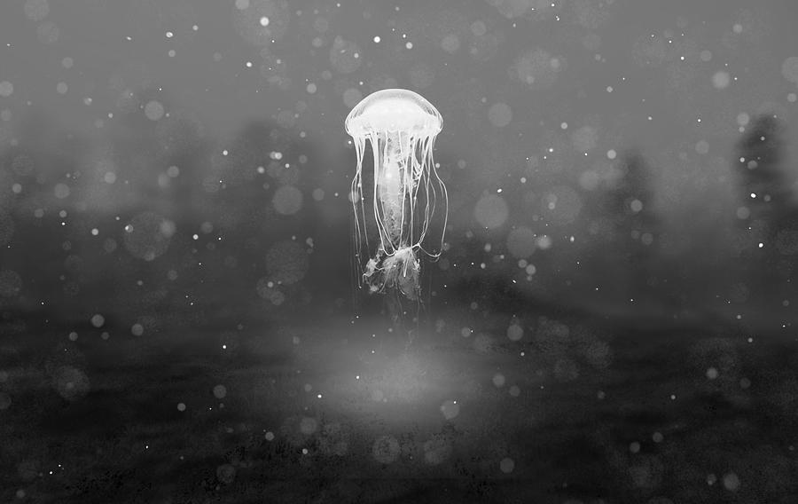 Jellyfish Dream #1 Mixed Media by Marvin Blaine