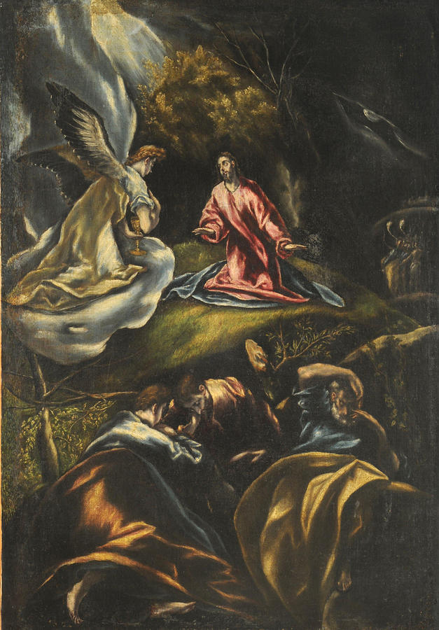 El Greco Painting - Jes  s en el huerto de los olivos  #1 by El Greco
