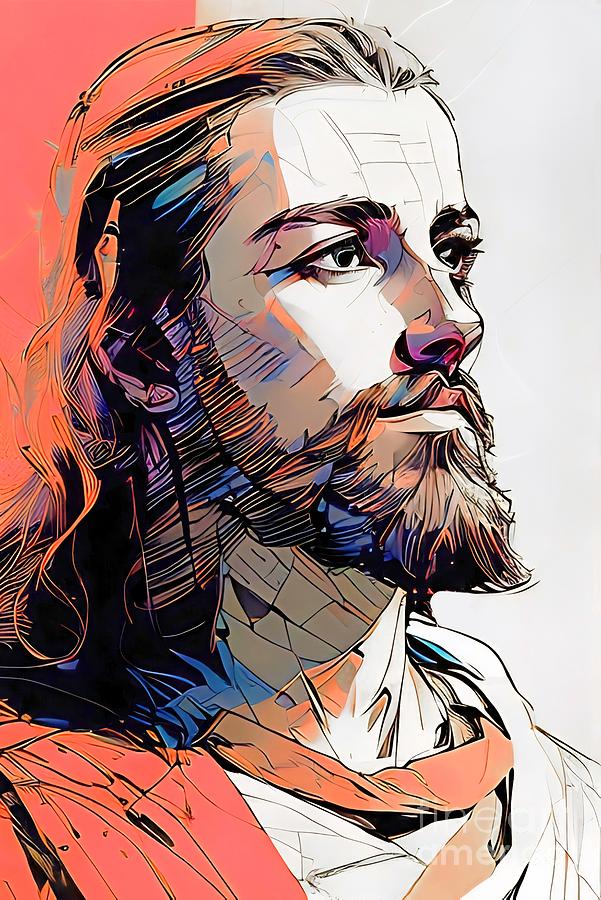 Jesus Christ CII #1 Digital Art by Munir Alawi - Fine Art America