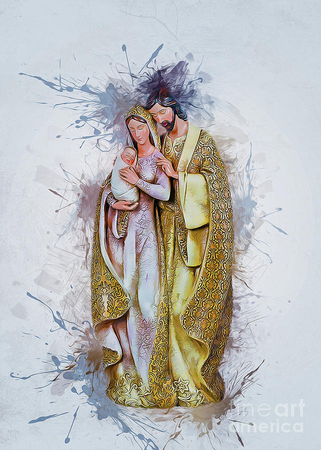 Jesus Is Born #1 Digital Art by Ian Mitchell