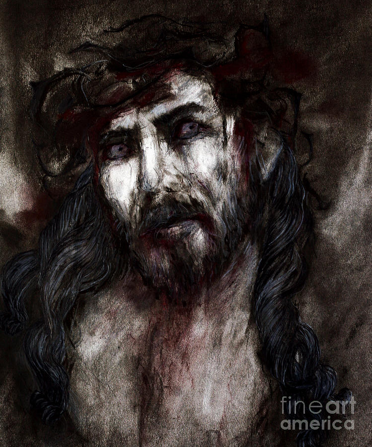 Jesus Drawing - Jesus by Jenni Mitkovic Jesus Drawing - Jesus by Jenni Mitkovic