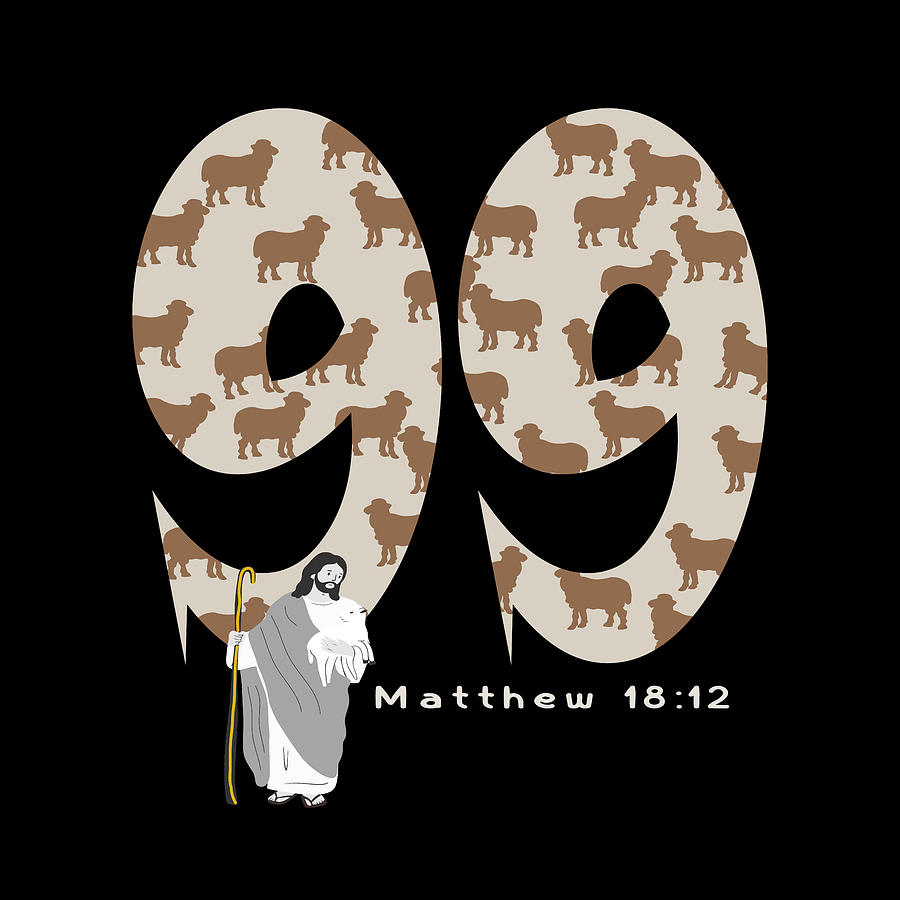 Jesus Leaves the 99 Sheep Digital Art by Bob Pardue Jesus Leaves the 99 Sheep Digital Art by Bob Pardue