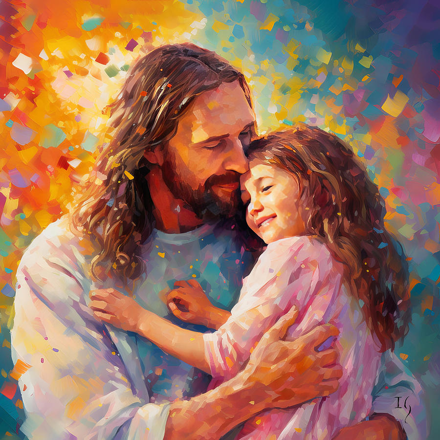 Jesus' Loving Kindness #1 Painting by Ivan Guaderrama - Fine Art America