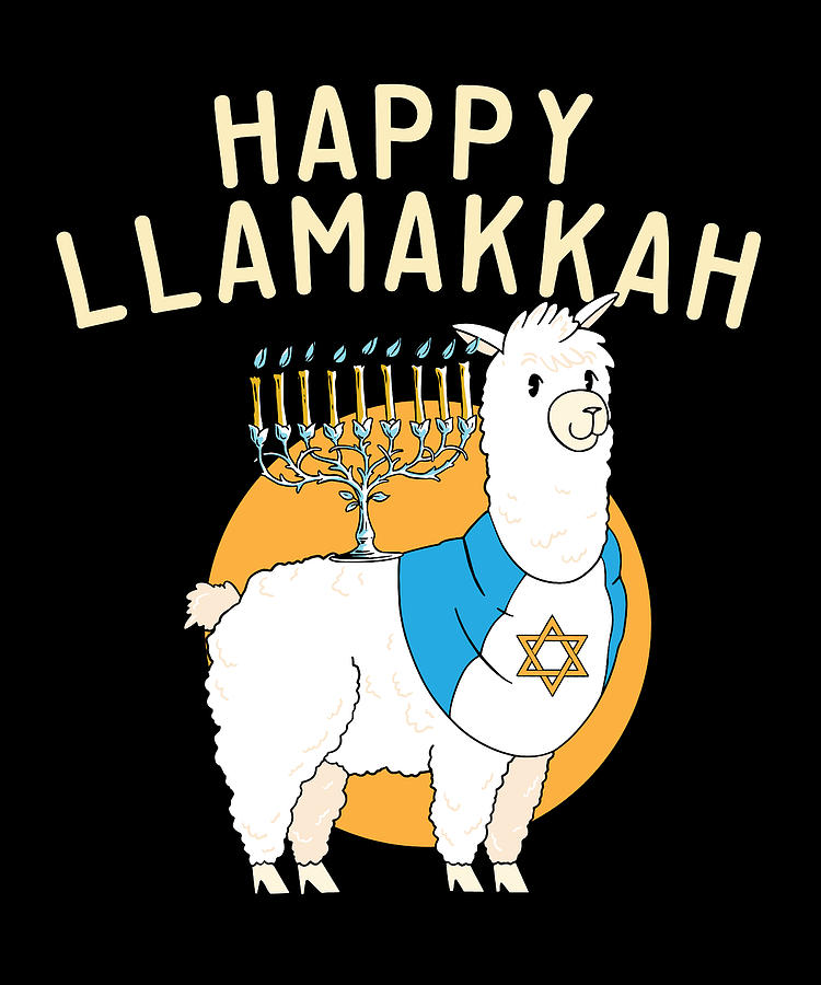 Jewish Hanukkah Happy Llamakkah Chrismukkah Llama Lover 1 Digital Art