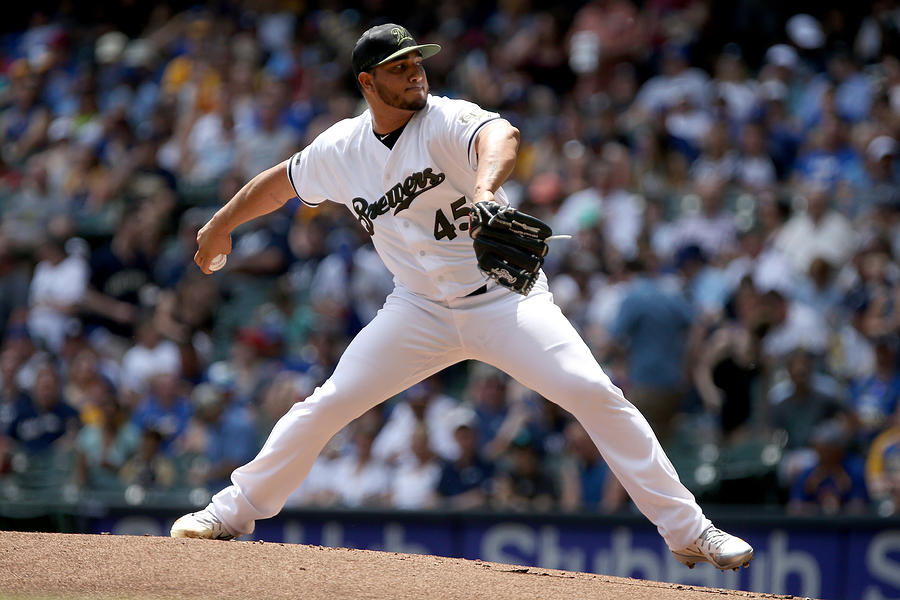 Jhoulys Chacin #1 Photograph by Dylan Buell