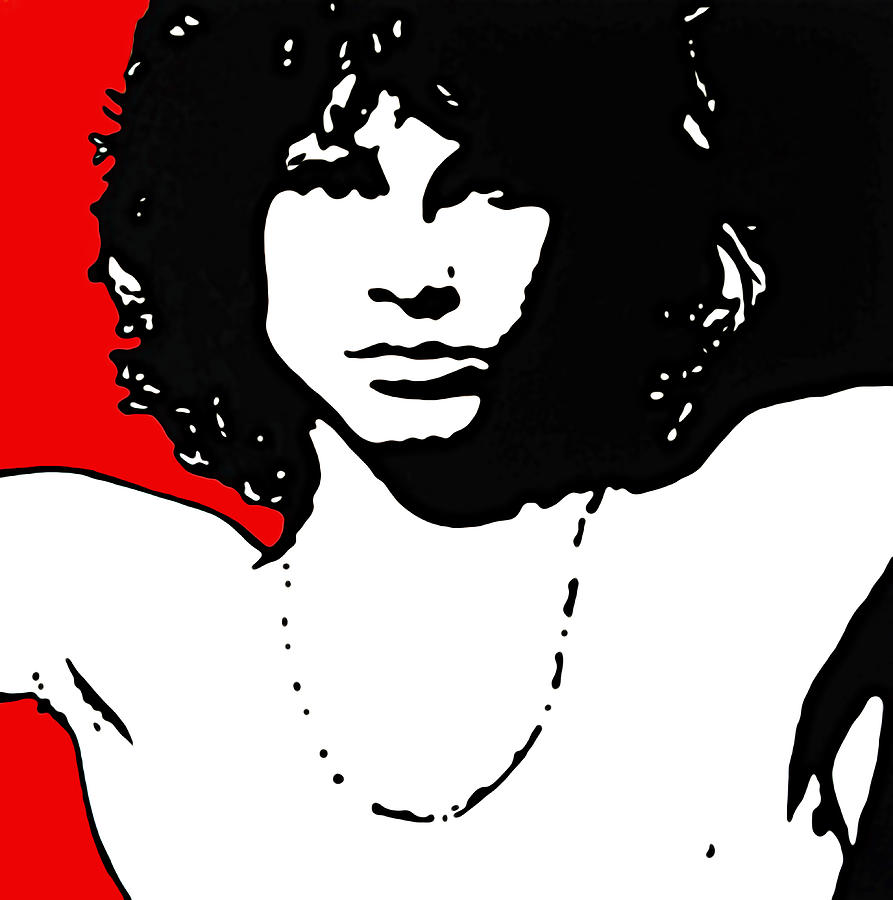 JIM MORRISON THE DOORS Portrait Painting #1 Painting by Artista Fratta ...