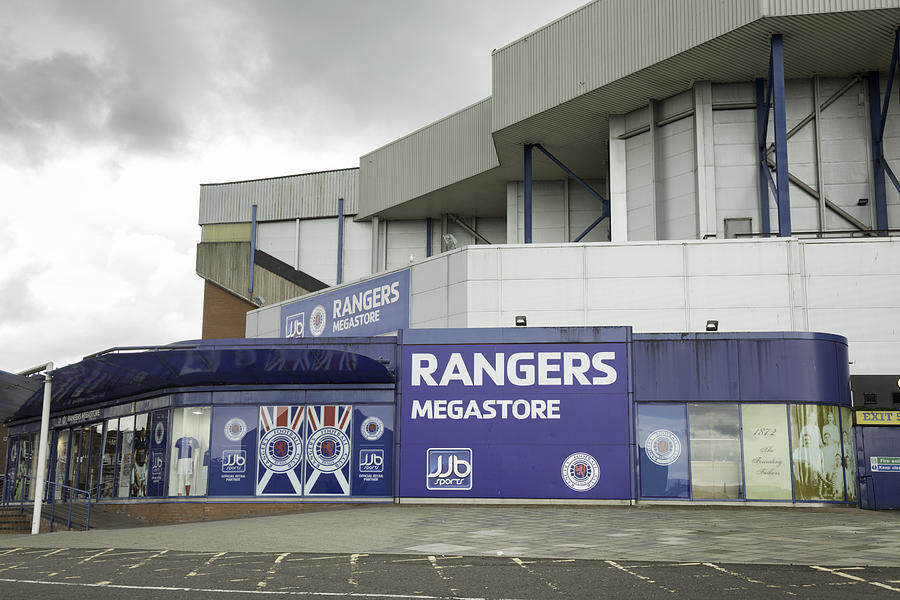 JJB Rangers Megastore at Ibrox Stadium, Glasgow #1 Photograph by Theasis