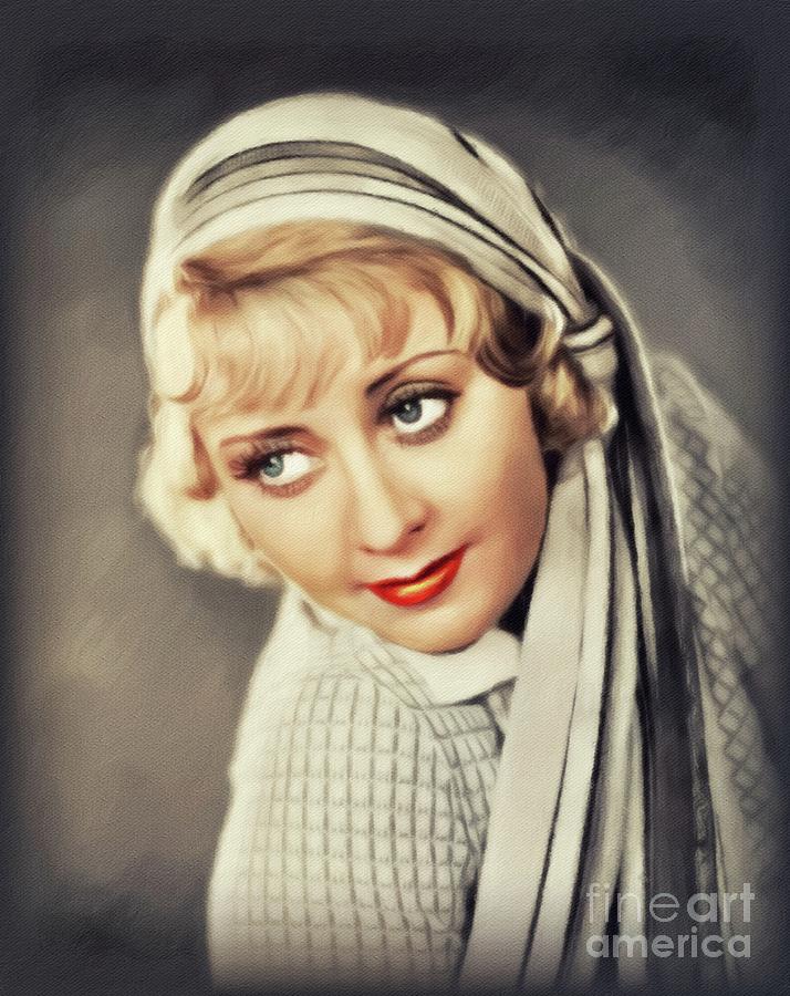 Joan Blondell Hollywood Icon Painting By Esoterica Art Agency Fine