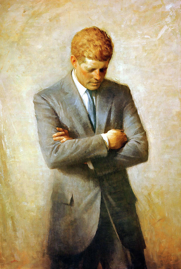 John Fitzgerald Kennedy 1 Painting by Jon Baran Fine Art America