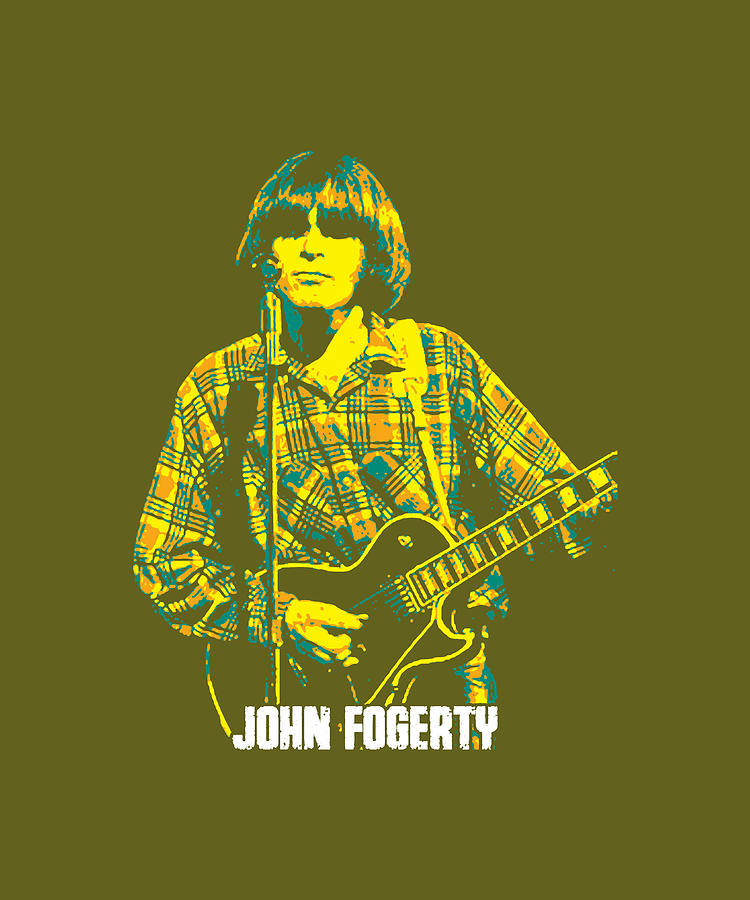 John Fogerty-John Cameron Fogerty Digital Art By Kha Dieu Vuong