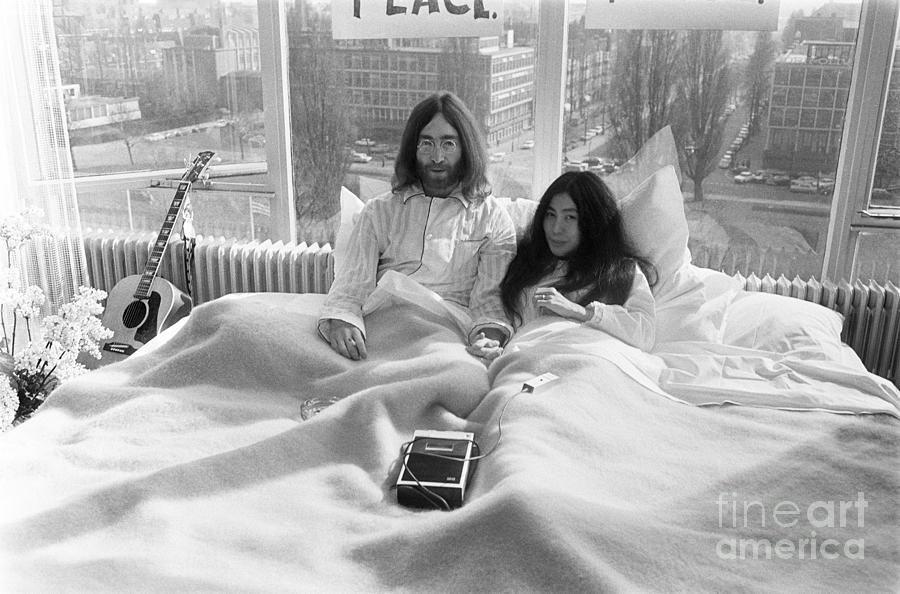 John Lennon And Yoko Ono, 1969 #1 Photograph by Eric Koch